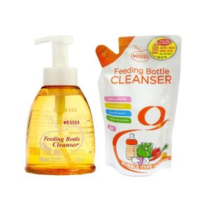 Nước rửa bình sữa Wesser dạng chai tạo bọt hoặc túi 500ml